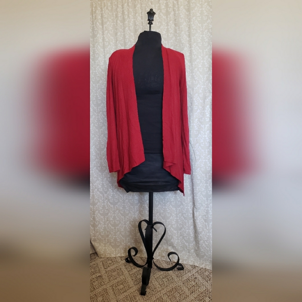 Coldwater Creek Red Cardigan